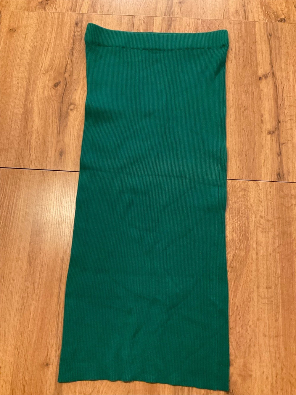 ZARA knit pencil skirt in forest green